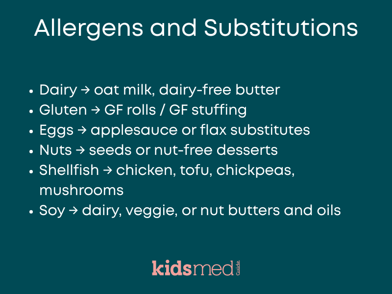 Holiday Food Safety for Children with Allergies or Special Diets